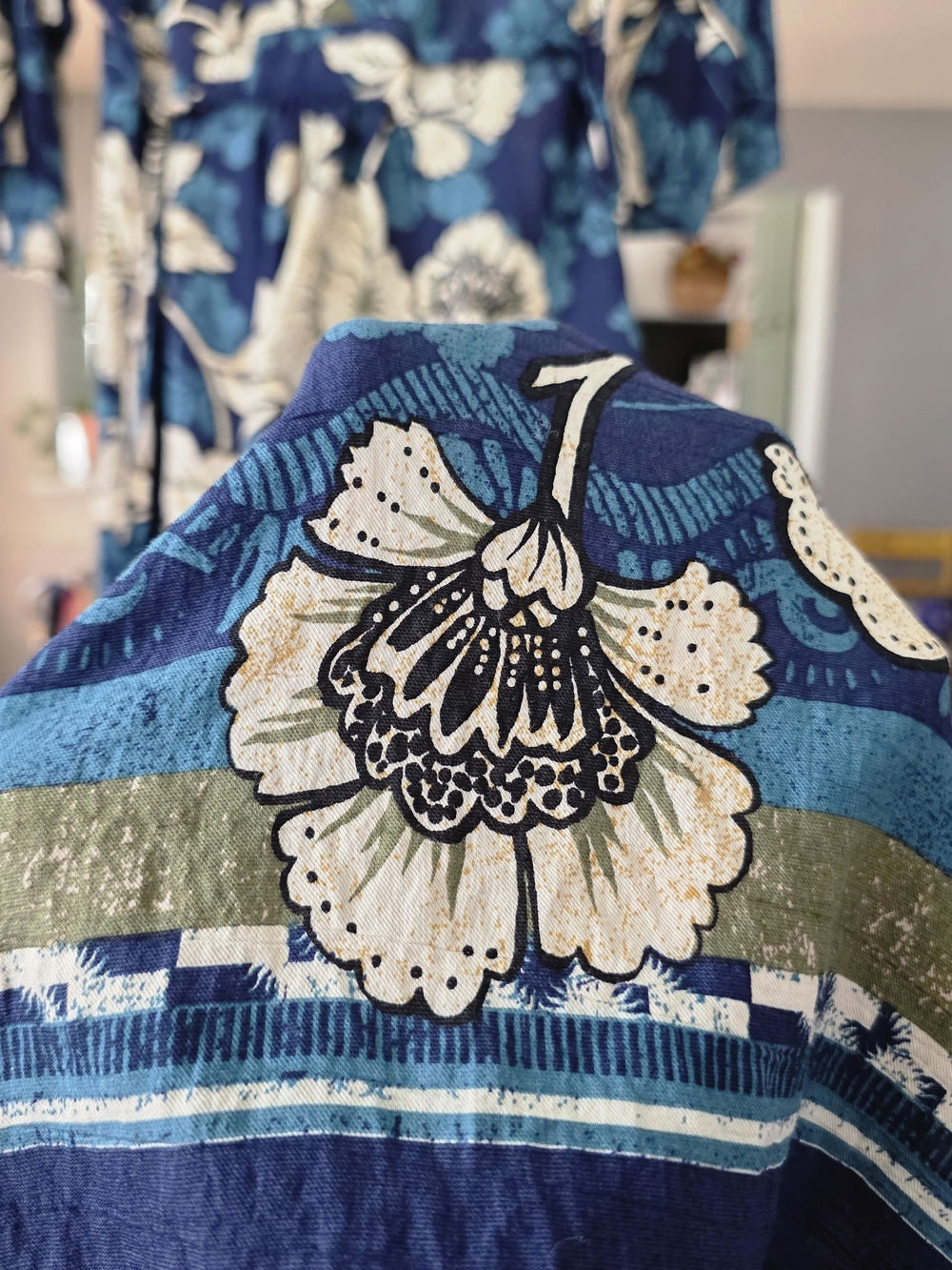 Sofia by sofia vergara Blue and Cream Floral Maxi Dress - Picture 10 of 10